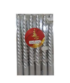 Candela candelabro torcigliata argento