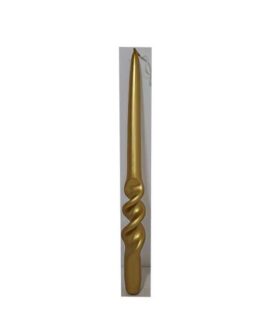 Candela candelabro ORO torcigliata