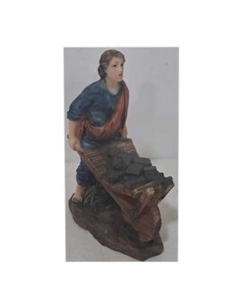 Personaggio presepe UOMO CON CARRIOLA