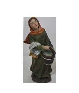Personaggio presepe DONNA CON SECCHIO