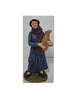 Personaggio presepe DONNA CON SCIARPA