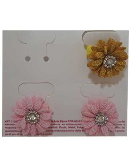 Elastico per capelli fiore con strass