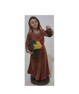 Personaggio presepe DONNA CON FRUTTA