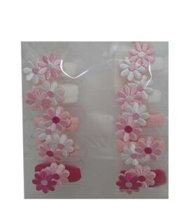 Elastico per capelli con 2 fiori