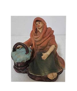 Personaggio presepe DONNA CON SECCHIO 1