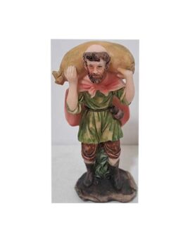 Personaggio presepe UOMO CON IL SACCO