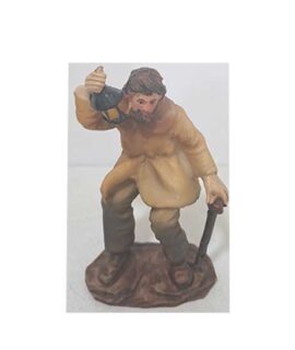 Personaggio presepe UOMO CON BASTONE