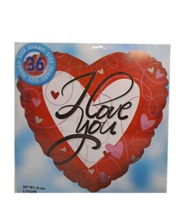 Pallone Cuore I love you con cuoricini