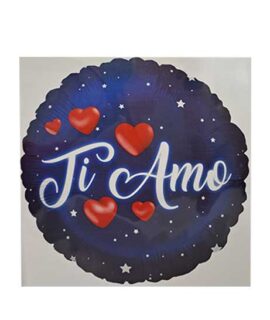 Pallone TI AMO blu