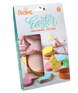Kit tagliapasta PASQUA in metallo colorato DECORA