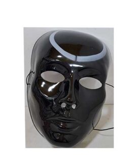 Maschera nera con cerchio bianco