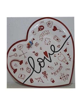 Piatto con scritta LOVE
