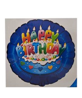 Pallone Happy Birthday zaffiro