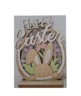 Base in legno HAPPY EASTER