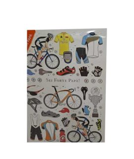 Biglietto papà con bici