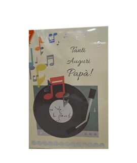 Biglietto papà con disco