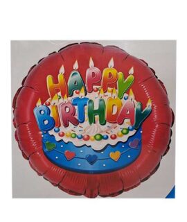 Pallone Happy Birthday rosso