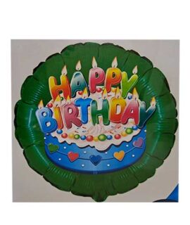 Pallone Happy Birthday verde