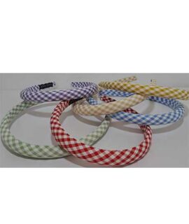 Cerchietto per capelli quadrettato
