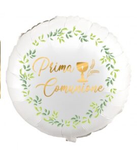 Pallone COMUNIONE Givi con scritta ORO