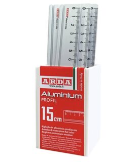 Righello in alluminio ARDA 15 cm