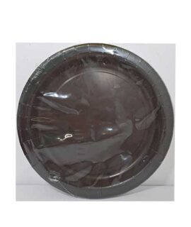 Piatto monocolore in cartone 21.9 cm NERO
