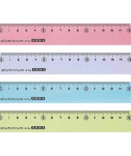 Righello in alluminio ARDA colori pastello 15 cm