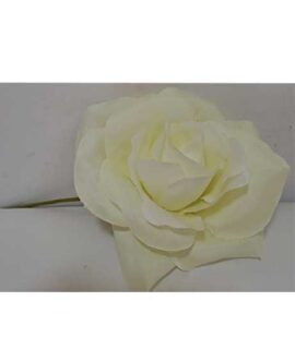 Rosa artificiale bianco-panna