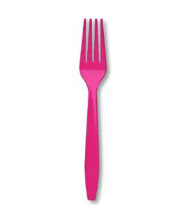 Forchette di plastica FUCSIA Touch of Color