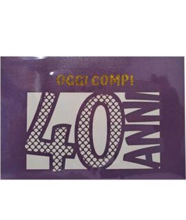 Biglietto 40 anni pop-up