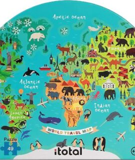 Puzzle I-TOTAL WORLD TRAVEL MAP: mondo
