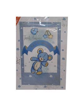 Biglietto Battesimo con orsetto