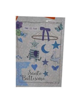 Biglietto Battesimo con giostrina