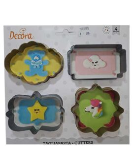 Set 4 tagliapasta cornici DECORA