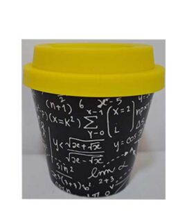 Tazzina in bambù 90 ml I DRINK I-TOTAL fantasia matematica