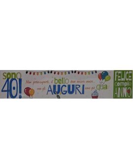 Biglietto 40 anni lungo