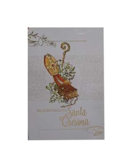 Biglietto cresima con fascia