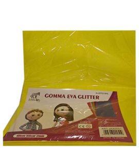 Gomma Eva glitterata gialla