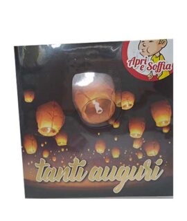 Biglietto auguri Apri e soffia LANTERNE