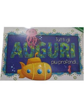 Biglietto compleanno pop up MARE