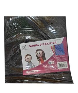 Gomma Eva glitterata nera