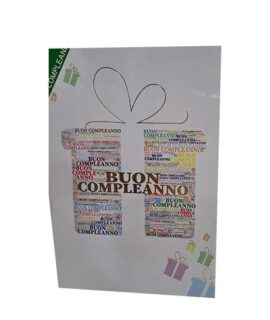 Biglietto Buon compleanno pacchetto regalo