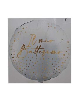 Pallone BATTESIMO con scritta ORO