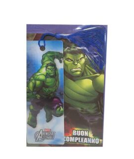 Biglietto compleanno HULK con segnalibro