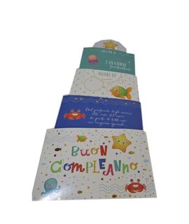 Biglietto compleanno stellina musicale torta