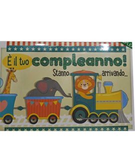 Biglietto compleanno pop up TRENINO