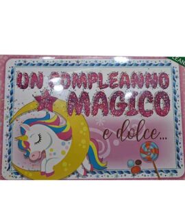 Biglietto compleanno pop up UNICORNO