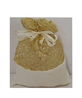 Sacchetto portaconfetti oro retato
