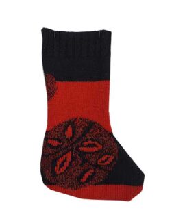 Calza Porta Dolci in lana rosso/nero