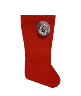 Calza Porta Dolci in feltro rosso